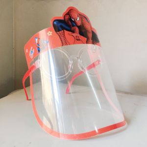 Spiderman Kids Face Shield With Goggles