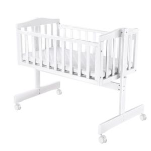 Premium Quality Wooden Baby Crib, Connected Bed With Mattresses