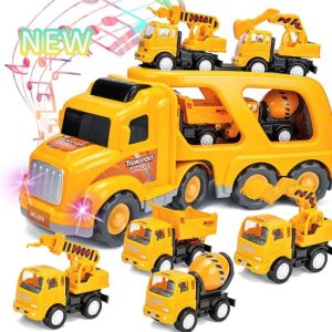 Construction Vehicles Toy Set For Kids For 3Y+