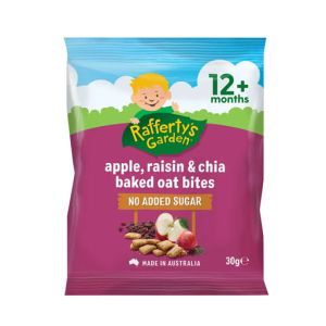 Rafferty’s Garden Apple, Raisin & Chia Baked Oat Bites for 12 month plus