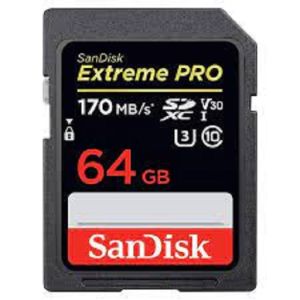 Extreme SD Card XC I Card 64 GB(DSLR Camera)