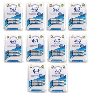 Goop AA Sized 800mAh Ni-CD 1.2V Rechargeable Battery 20 Pcs (10 Pair), Up to 1100 Cycles