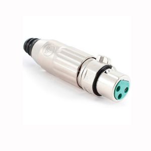 Professional 3-Pin XLR Female Cable Connector For Microphone with Nickel Housing and Silver Contacts