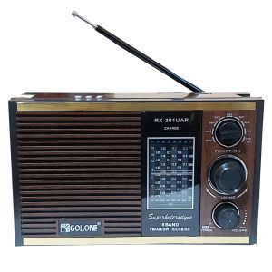 Golon Rx-301UAR Multimedia Radio Set 'Usb/ Sd Card With Built-In Rechargeable Battery/ AC 220V 50Hz/ DC 3V (UM-1*2)