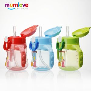 Mumlove Straw Cup (1pc) 200ml, Baby Training Drinking Cup with Handle