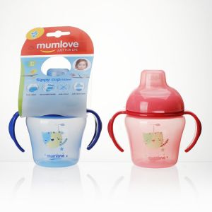 Mumlove Silicone Sippy Cup 150ml for Sippy Cupsy Duckbill Baby Bottle with Handle (Leakage Prevention)