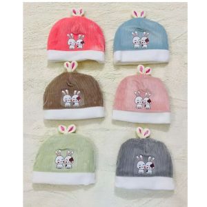 CozyKids - Baby Cotrise Topi Rabbit Ear Cap for 0-12 month baby