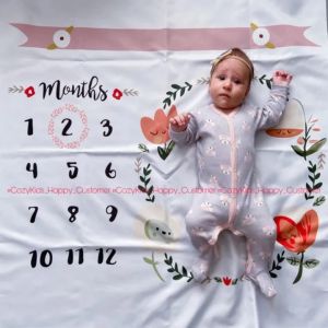 CozyKids - Baby Milestone Month Mat