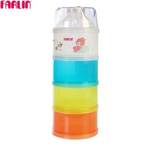 Farlin Milk Powder Container - Dispenser (4 Layers), Large (Multi-Color)