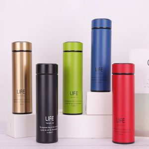 Double Wall Portable Vacuum Insulated Stainless Steel Life Thermos Water Bottle 500ml