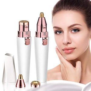 2 In 1 Battery Operated Eyebrow and Facial Trimmer Shaver for Women