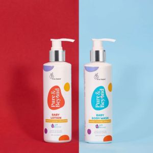 R for Rabbit  Pure & Beyond Baby Bodywash (200ml) + Pure & Beyond Baby Lotion (200ml) Baby Care Kit - KITBWLO2002