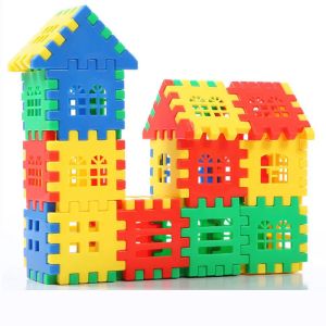 3D Happy Home Building Blocks Set, Educational Construction Toys Puzzle Learning Game for Baby & Toddlers (22 Pieces)