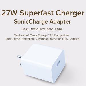Mi 27 W Sonic Charge Adapter 380 V Surge Protection Over Heat Protection