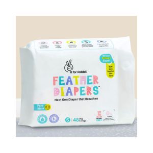 R for Rabbit Feather Diapers S ( Pant Style)-DFD1R48 ( 5-9 kgs)