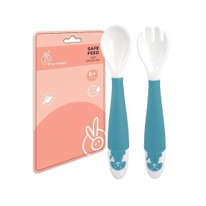 R for Rabbit Safe Feed Duo Spoon Set - BLUE(SFDSB01)