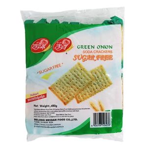 Meidan Green Onion Sugarfree Soda Cracker 450 Gm