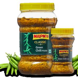 Nilons Green Chilli Pickle 350Gm