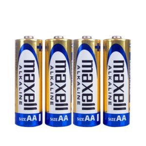 Maxell Alkaline Long Discharge Life AA Sized 1.5v Battery 4 Pcs (2 Pair)