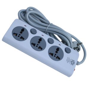 Kohinoor 3 Port 3 Meter 10A 2500W Electrical Surge Protector Universal Authentic Extension Multiplug KN-833