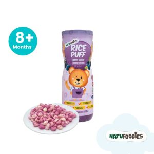 Natufoodies Rice Puff- Blueberry 60Gm (8M+)