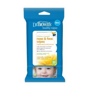 Dr. Brown's HG002 Nose And Face Wipes - 30 Pcs