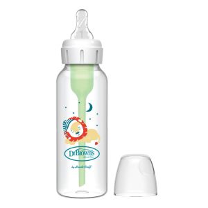 Dr Brown's 8 oz/250 mL PP Narrow Anti-Colic Options+ Baby bottle, Lion design, 1-Pack Sb81105-Intl