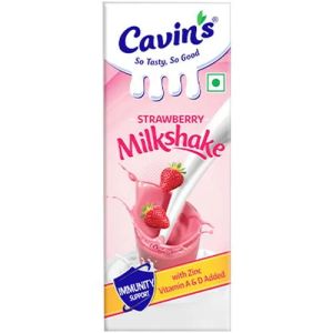 Cavins Strawberry Milkshake 180Ml
