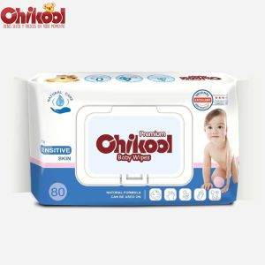 Chikool Premium Wipes 80ct (Sensitive Skin)
