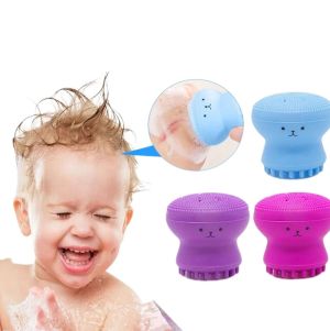 Baby Silicon Octopus Shape Hair & Face cleaning Brush For Babies Personal Care