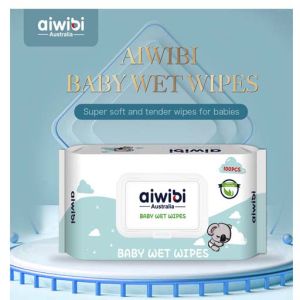 Aiwibi Australian 100% Soft Care Baby Wet Wipes 100 Pcs