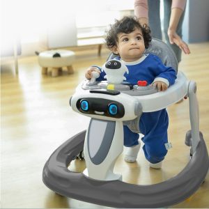 2 In 1 Baby Walker With Pusher Canopy Kl002 For 6-18 Month