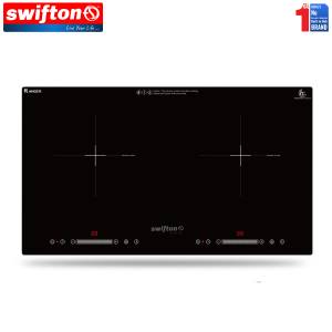 Swifton 73cm 2 Induction Built in Hob Cooktop Ceramic Glass Child Lock Pause Timer SN-280DH