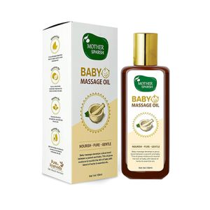 Mother Sparsh Ayurvedic Baby Massage Oil, 18 Herbal extracts and Oils 100Ml