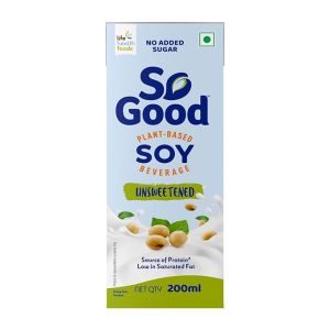 So Good Plant Based Soy Beverage Unsweetened 200Ml